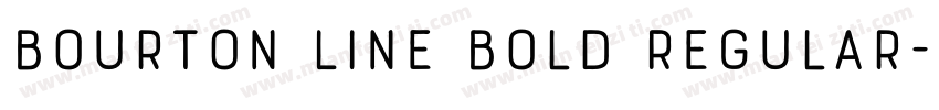 Bourton Line Bold Regular字体转换